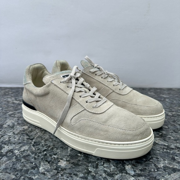 Duke And dexter Ritchie Off-White Sneaker US 7 Leather Suede Shoe . - Picture 2 of 11